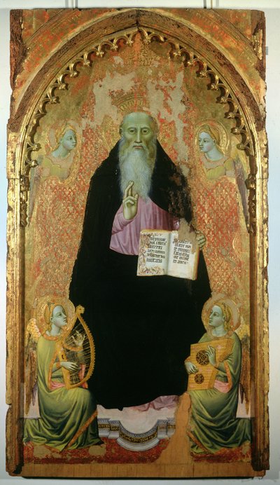 Anthony Abbot, Antonitlerin Kitabını Tutuyor, 1371 by Niccolo di Tommaso