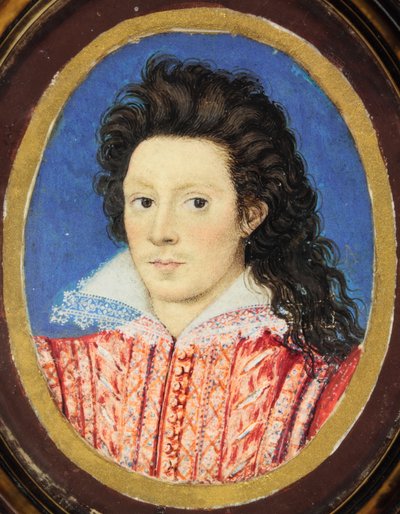 John Harington, 2. Exton Lordu Harington (parşömen üzerine suluboya) by Nicholas (attr.to) Hilliard