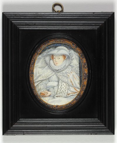 Geleneksel Olarak İskoç Kraliçesi Mary Olarak Tanımlanan Bir Kadın (emaye) by Nicholas Hilliard