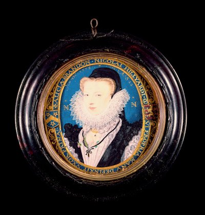 ಆಲಿಸ್ ಬ್ರಾಂಡನ್, ಶ್ರೀಮತಿ ಹಿಲಿಯಾರ್ಡ್, 1578 (ಡಬ್ಲ್ಯೂಸಿ ಆನ್ ವೆಲ್ಲಂ) ಟರ್ಕ್ by Nicholas Hilliard