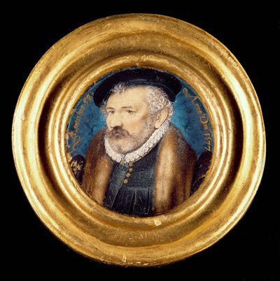 Richard Hilliard, c.1577 (parşömen üzerine wc) by Nicholas Hilliard