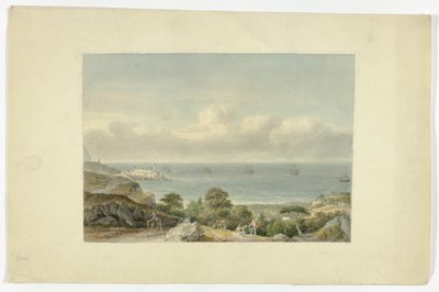 Liman ile Akdeniz Deniz Manzarası by Nicholas Pocock