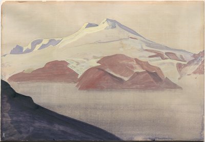 Elbrus, Kafkasya, albüm yaprağı, 1933 by Nicholas Roerich