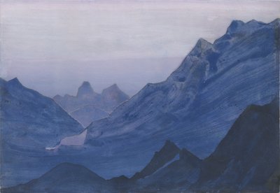 Himalayalar, albüm yaprağı, 1934 by Nicholas Roerich