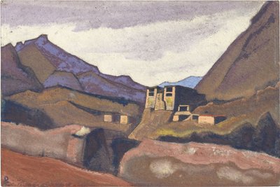 Ladakh par Roerich, Nicholas (1874-1947). Karton üzeri tempera, ebat : 30,5x45,7 by Nicholas Roerich