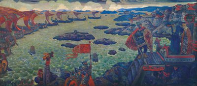 Varangian Denizi Kampanyasına Hazır, 1910 by Nikolai Konstantinowitsch Roerich