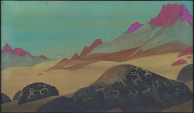 Ladakh, 1932 kayaçları by Nicholas Roerich