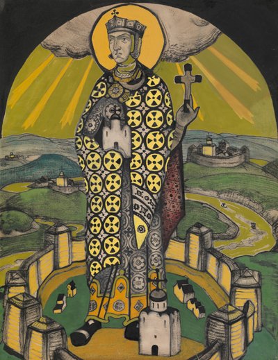 Aziz Olga, Kiev Prensesi by Nikolai Konstantinowitsch Roerich