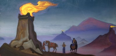 Zafer Alevleri, 1940 by Nicholas Roerich