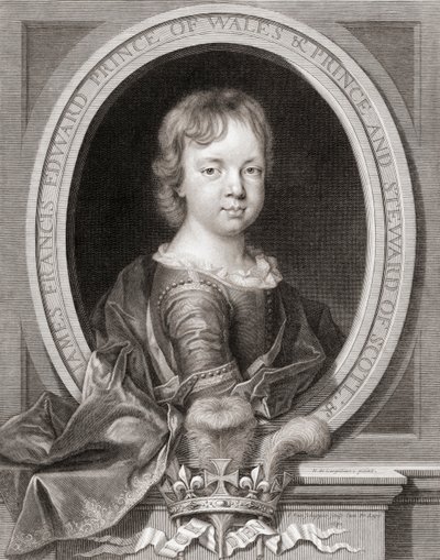 Prens James Francis Edward Stuart by Nicholas de (after) Largilliere