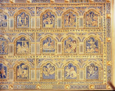 Verdun Sunağı, İncil sahnelerini betimleyen, 1181 (şampanya emaye işi) (orta panelin sağ kısmı) (diğer paneller için 146819, 146820 ve 146822
