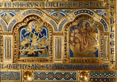 Nicolas de Verdun (yaklaşık 1130/50-1205) tarafından altın ve emaye ile yapılan Verdun Sunağı: Eski ve Yeni Ahit