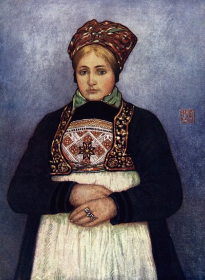Norveç: Taşralı Kız, Bergen Bölgesi (renkli taş) by Nico Jungman