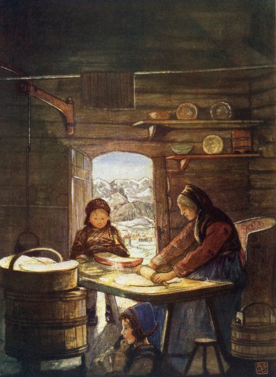 Norveç: Bir Kulübe İç Mekanı olan "Flad-Brod" Yapmak by Nico Jungman