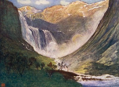 Norveç: Skjaeggedalsfos, Hardanger (renkli taş) by Nico Jungman