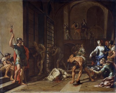 Aziz John Baptist'in Nicola Vaccaro (1634-1709 veya yaklaşık 1720) tarafından kafasının kesilmesi, tuval üzerine yağlı boya by Nicola Vaccaro