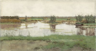 Çayırda bir gölet by Nicolaas Bastert