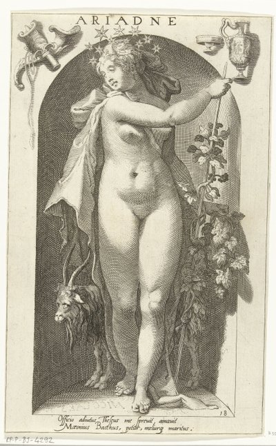 Ariadne (nesne üzerindeki başlık) Antik Tanrılar (dizi adı) by Nicolaas Braeu
