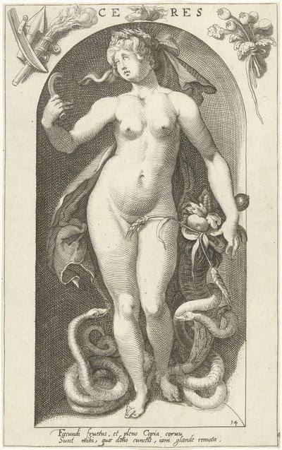 Ceres (nesne üzerindeki başlık) Antik Tanrılar (dizi adı) by Nicolaas Braeu