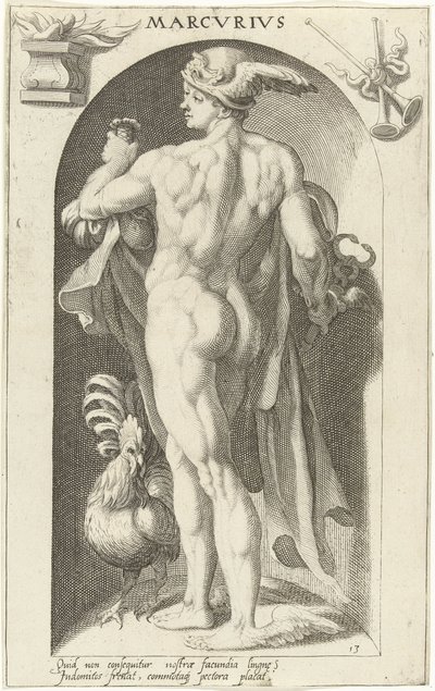 Merkür Marcvrivs (nesne üzerindeki başlık) Antik Tanrılar (dizi adı) by Nicolaas Braeu
