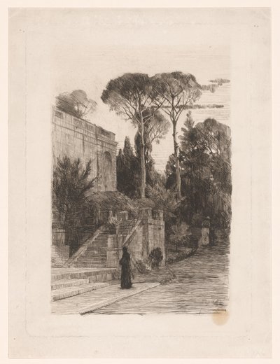 Bahçeli anıtsal yapı by Nicolaas van der Waay