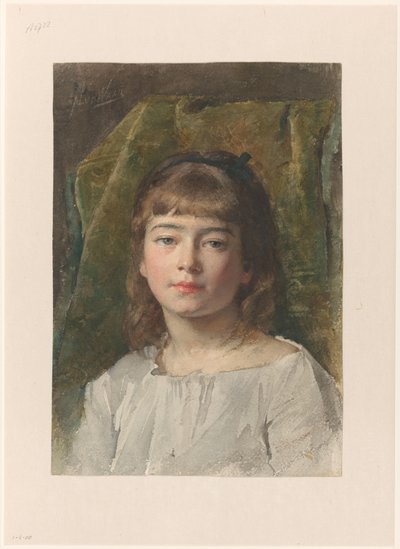 Bilinmeyen bir kızın portresi by Nicolaas van der Waay