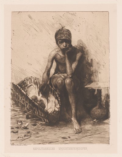 Meyve satıcısı Napoliten meyve satıcısı (nesne üzerindeki başlık) by Nicolaas van der Waay