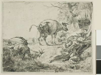 İnek Kendini Rahatlatıyor by Nicolaes Berchem