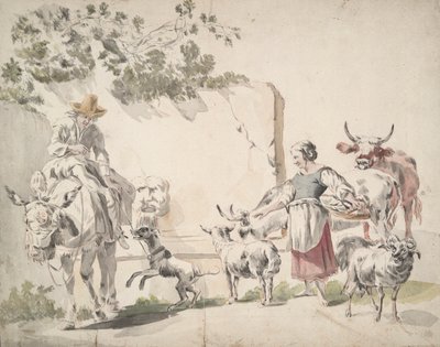 Köylüler Pazara Gidiyor by Nicolaes Berchem