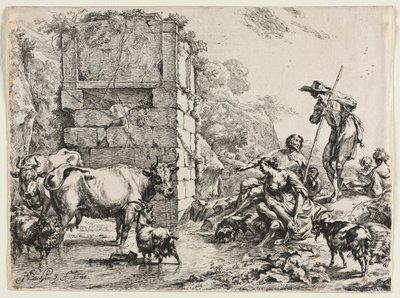 inek içme by Nicolaes Berchem