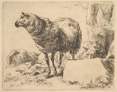 Koyun Setinden. by Nicolaes Berchem