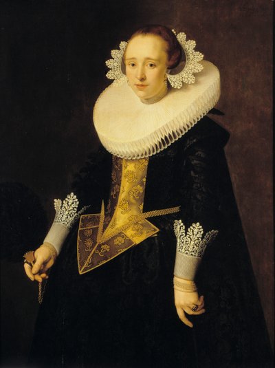 22 yaşında bir kadının portresi, 1628. by Nicolaes Eliasz. Pickenoy