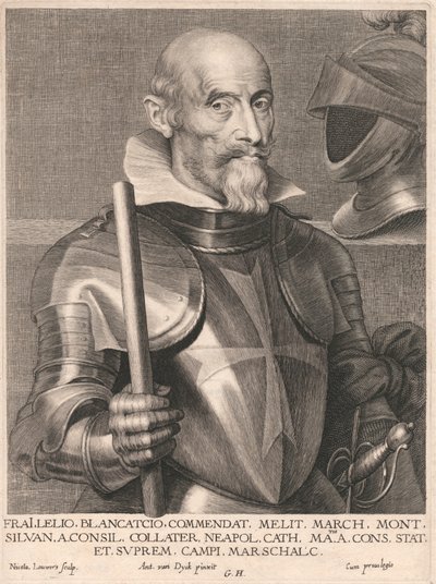 Frai.Lelio. Blancatcio Melit'i tavsiye ediyor. Mart Mont. Silvan a. Konsül. teminat olarak Napoli Cath. Matis A. Eksileri. duruyor Ve Yüce alanlar Arcschalc. by Nicolaes Lauwers