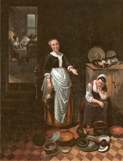 boş hizmetçi by Nicolaes Maes