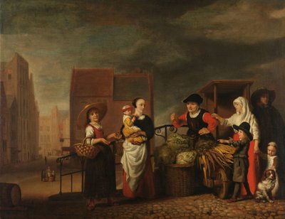 Sebze pazarı by Nicolaes Maes
