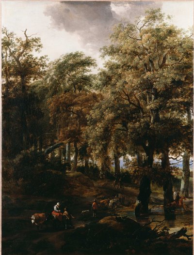 Bir Ormanın İçinden Bir Yol by Nicolaes Pietersz. Berchem