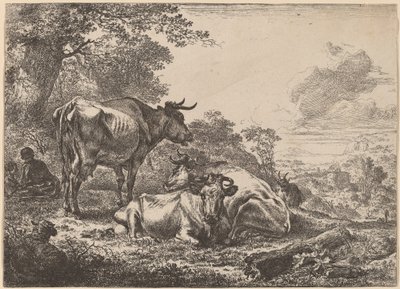 Dinlenme İnekleri by Nicolaes Pietersz Berchem