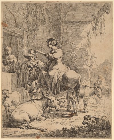 Hanın Öncesi Dinlenme by Nicolaes Pietersz Berchem