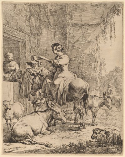 Hanın Öncesi Dinlenme by Nicolaes Pietersz Berchem