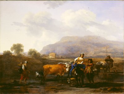 Gezgin Köylüler (Akşam) by Nicolaes Pietersz. Berchem