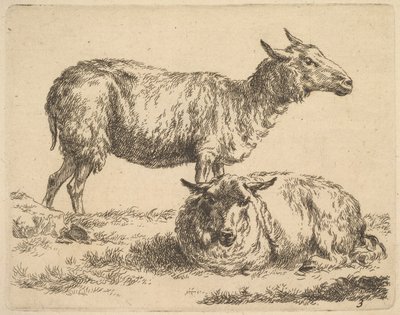 Koyun Setinden. by Nicolaes Pietersz. Berchem
