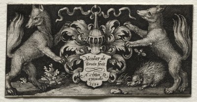 Arması, 1594. by Nicolaes de Bruyn