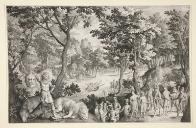 David ve Goliath by Nicolaes de Bruyn