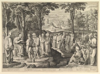 Vaftizci Yahya Çölde Vaaz Eder, M.Ö. 1527-28 by Nicolaes de Bruyn