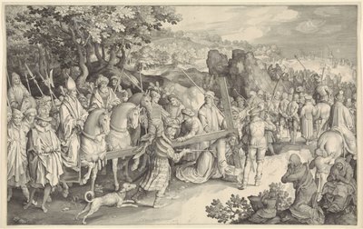 haç taşıyan by Nicolaes de Bruyn