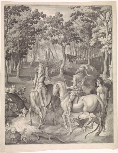 Şövalye, Ölüm ve Şeytan by Nicolaes de Bruyn