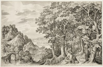 Aslanı Öldüren Samson by Nicolaes de Bruyn