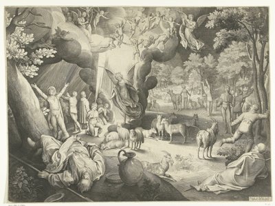 Çobanlara Duyuru by Nicolaes de Bruyn