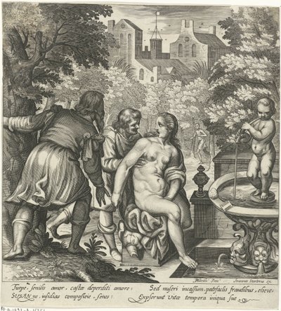 Susanna ve Yaşlılar by Nicolaes van Geelkercken