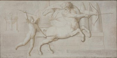 Aşil ve Centaur Cheiron by Nicolai Abildgaard